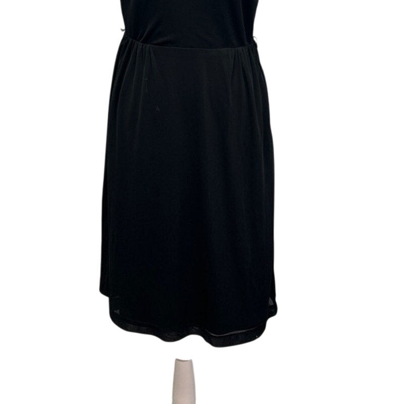 Bice Womens Size 4 Sheer Shoulder Sleeveless Side Zipper LBD Cocktail Dress