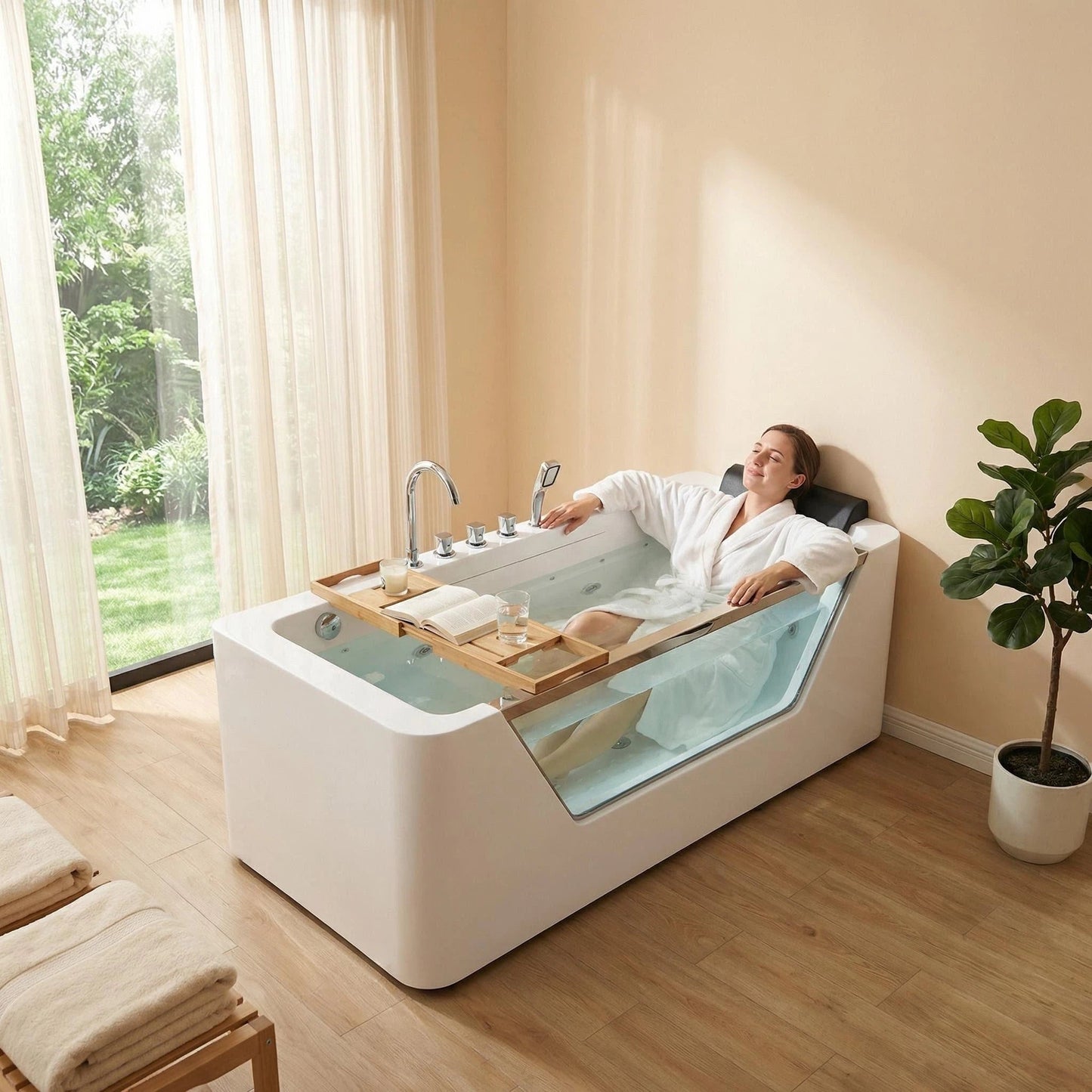 67" Hydrotherapy Jetted Bathtub