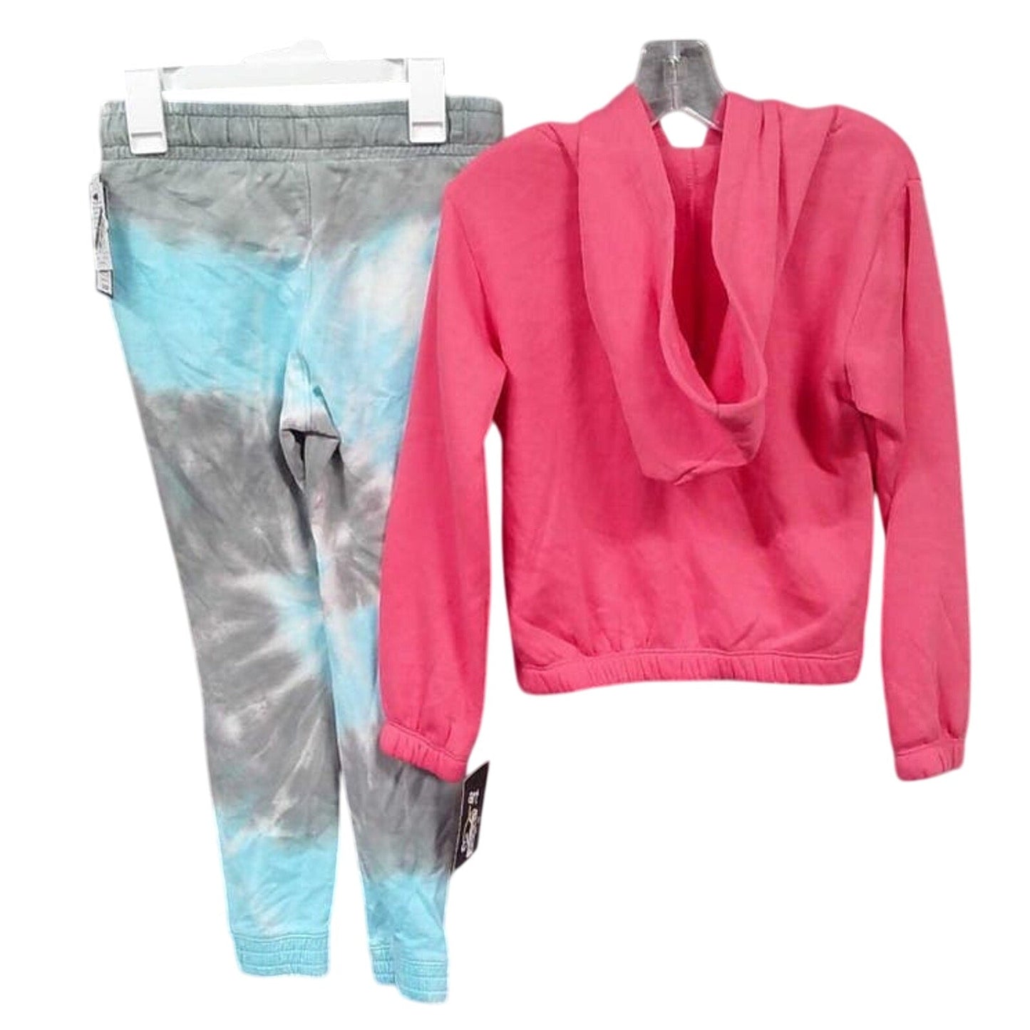 New Art Class Girls Medium 2pc Pasadena Tennis Hoodie Tie Dye Swirl Sweatpants