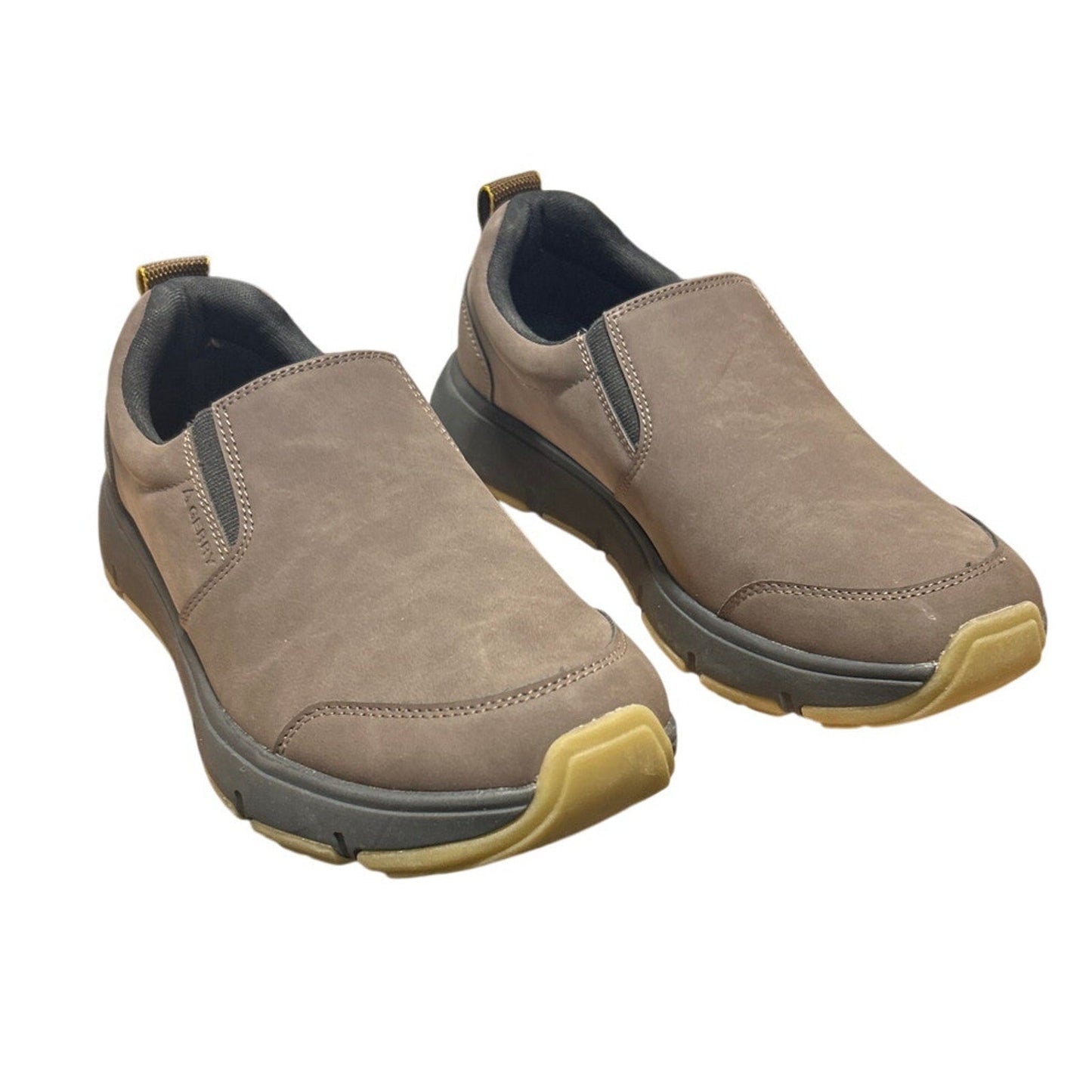 New In Box Gerry Mens Size 10 Brown Faux Leather Slide On Moc II Sneakers Shoes