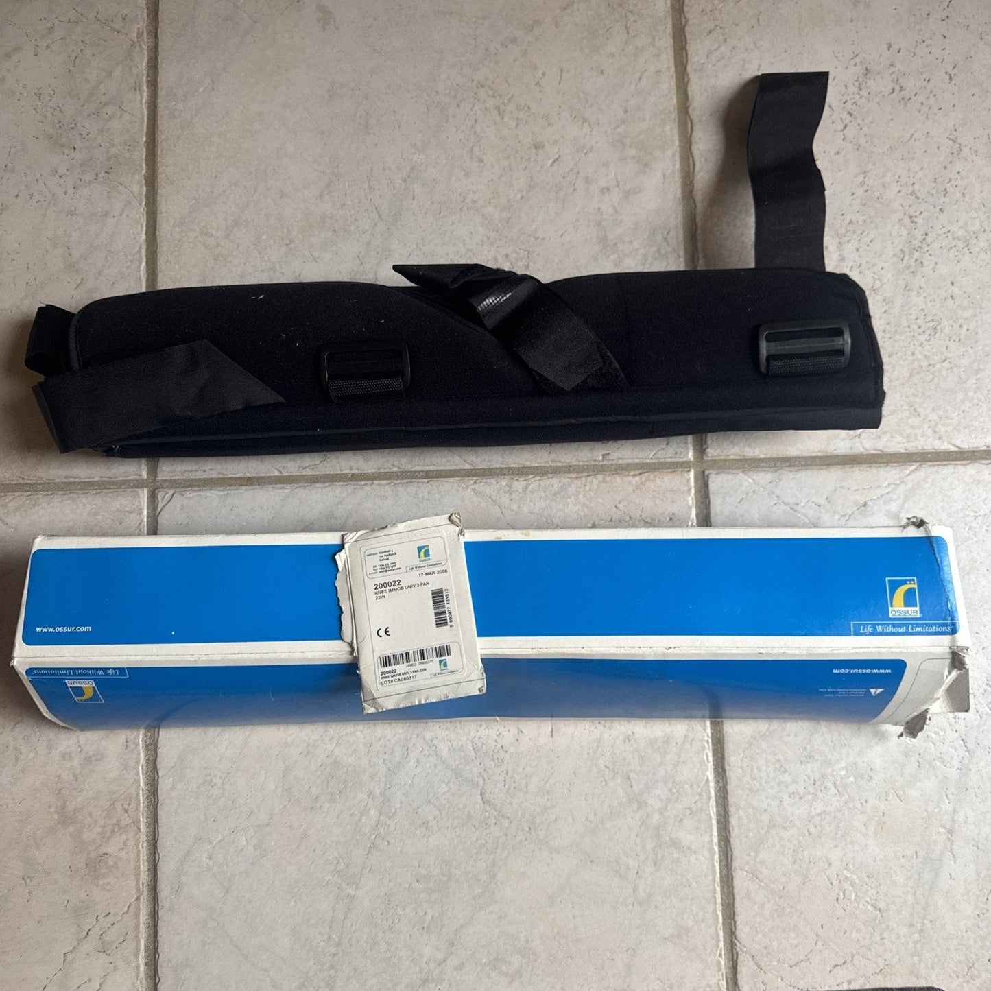 Össur Knee Immobilizer Universal 3-Panel 22” | Model 200022 | L1830 HCPCS | NEW