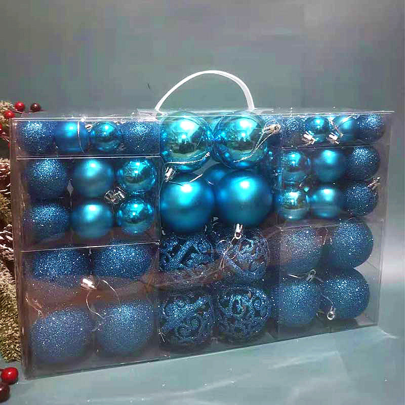Christmas Ball 3-6cm Set Pvc Boxed Christmas Tree Decoration Colorful Ball