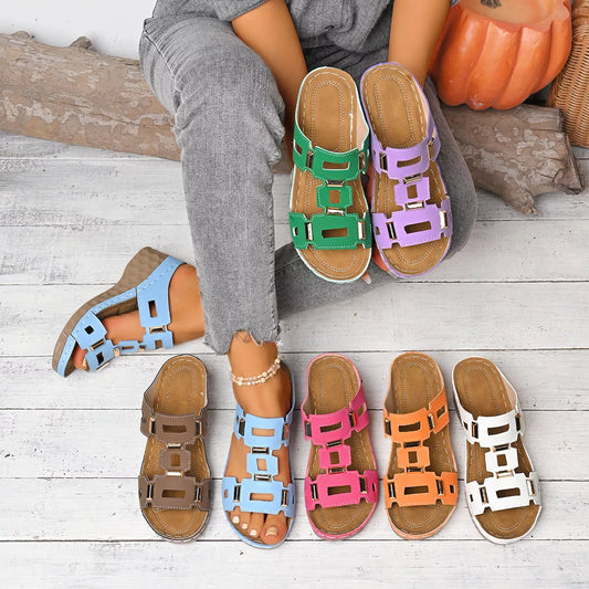 Women's Open Toe Wedge Sandals