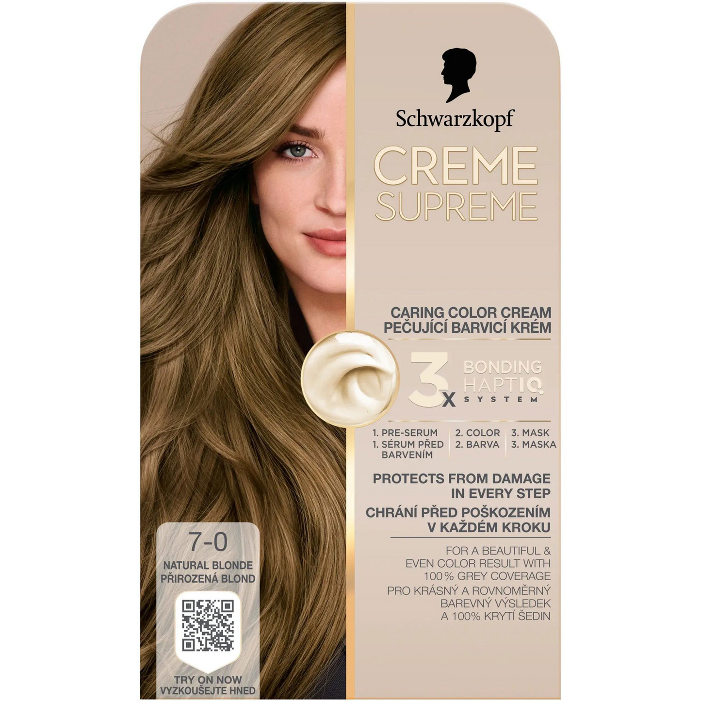 SCHWARZKOPF Creme Supreme 7-0 Természetes szőke 60 ml (685702)-0