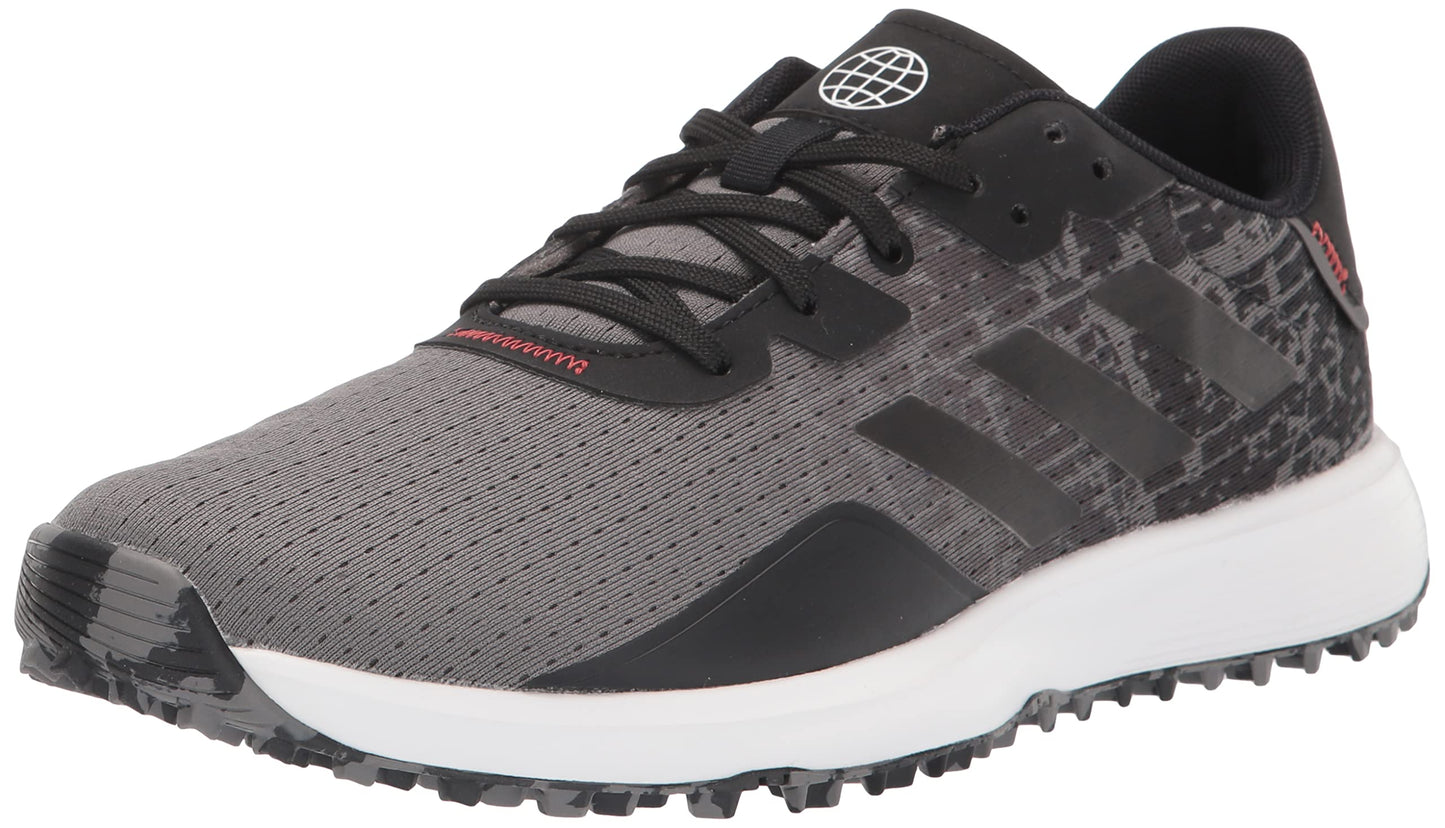 adidas Mens S2G Spikeless Golf Shoes Grey Four/Core Black/Grey Six 7