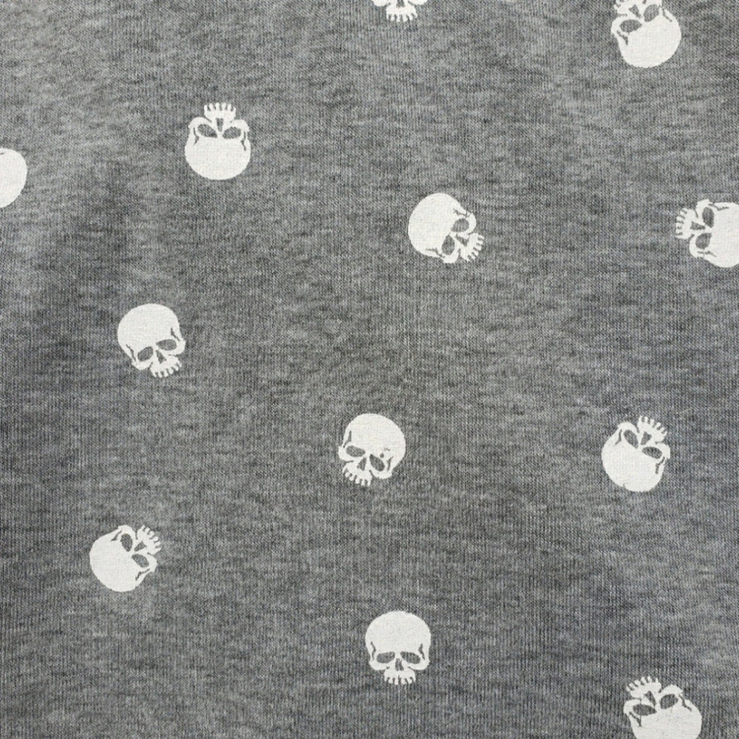 Modern Lux Juniors Medium Rebel Heathered Skull Long Sleeve Hoodie Sweatshirt