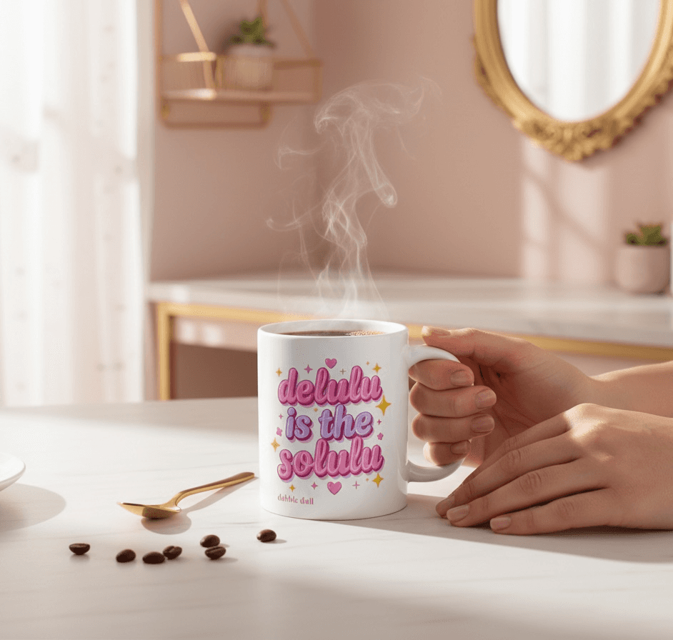 Delulu Is The Solulu, Ceramic Mug Gift