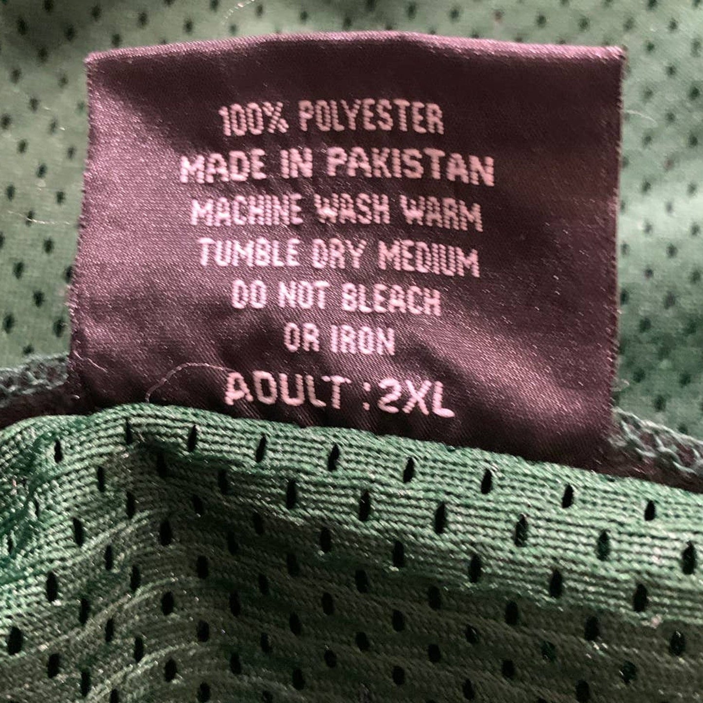 New Tag Team Uniforms Adult 2XL Green Lightweight Mesh Button Down Baseball Vest