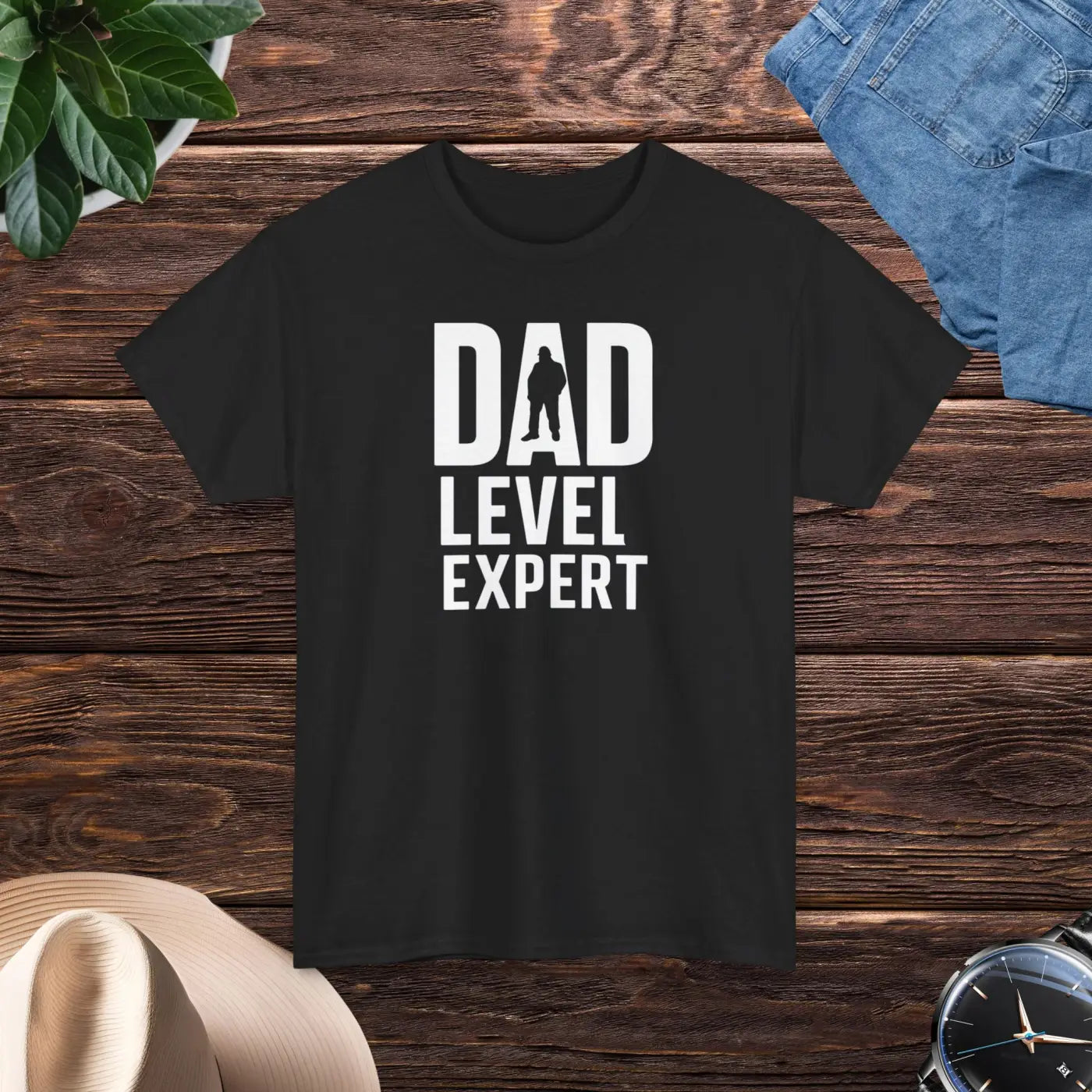 Dad Level Expert Heavy Cotton Tee - Father's Day - Dipaliz