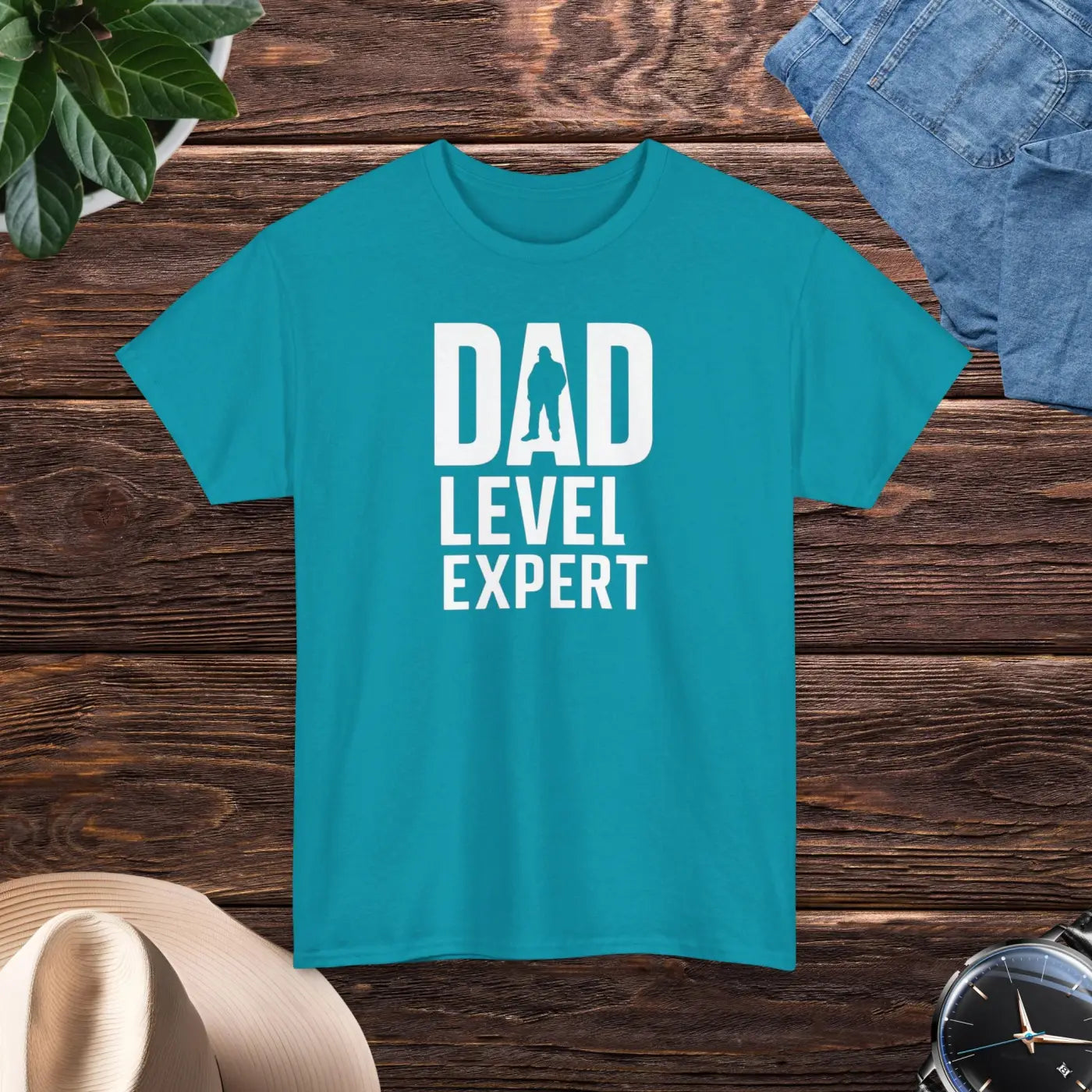 Dad Level Expert Heavy Cotton Tee - Father's Day - Dipaliz