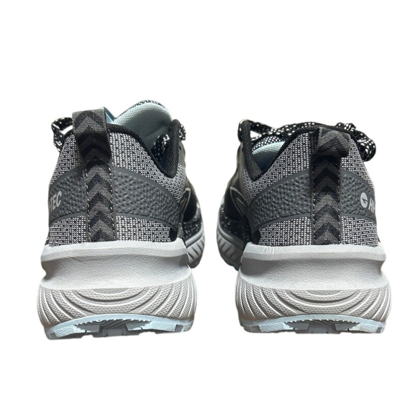 Hi-Tec Womens Size 6 Black Gray Spotted Lace Up Comfort Athletic Tennis Shoes