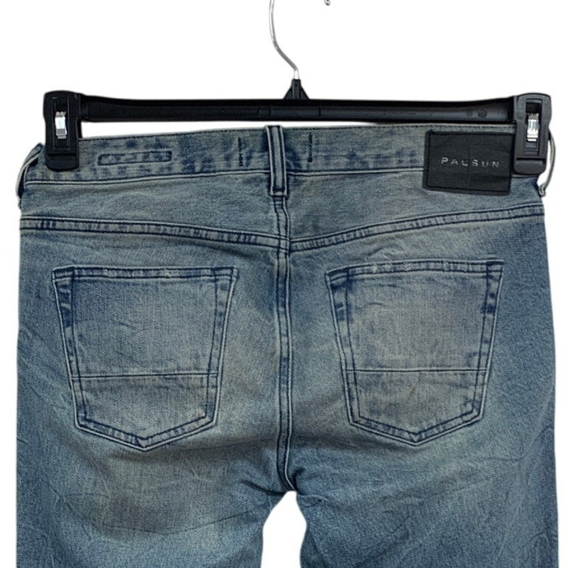 Pacsun Mens Size 30 X 32 Comfort Stretch Factory Distressed Denim Blue Jeans