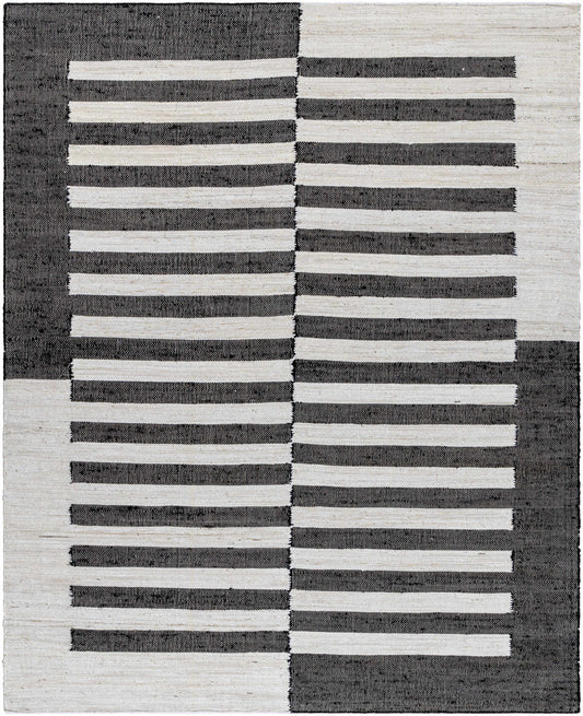 Soren Black&White Jute Area Rug-0