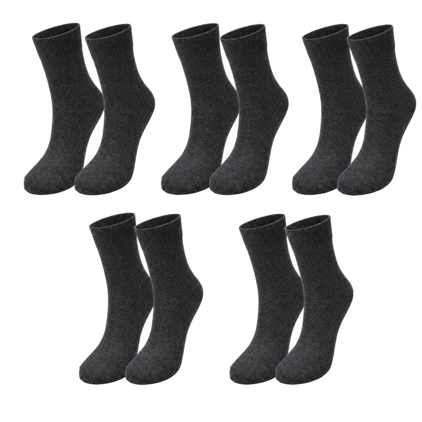 tittimitti® Kids 98% Organic Cotton Crew Socks 5-Pack – Breathable Everyday & School Socks for Boys & Girls (Soft, Durable, Stretch Fit)