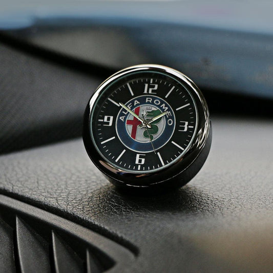 Dashboard Car Clock Air Clip Interior Car Accessories Car Dashboard Clock Cars Air Vent Clip Quartz Clocks Mini Luminous Quartz Analog Watch Universal Pocket Stick On Clock Perfect Decoration for Boats Bikes Auto Home Decoration
