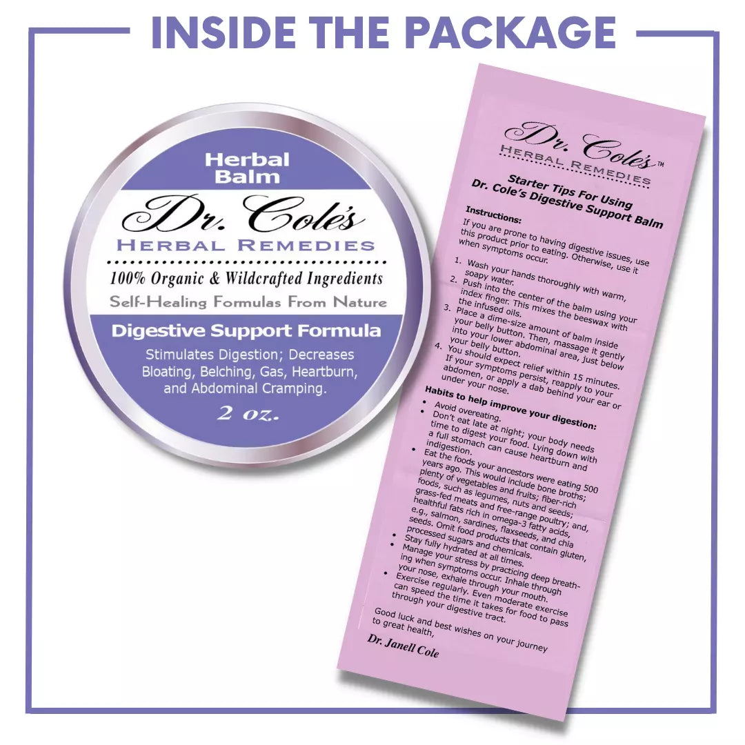 Dr. Cole's Organic Digestive Support Herbal Balm SixPak-2