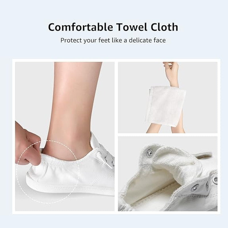 STQ Womens Size 8.5 White Sneakers Lace Up Closed Round Toe Low Top Shoes