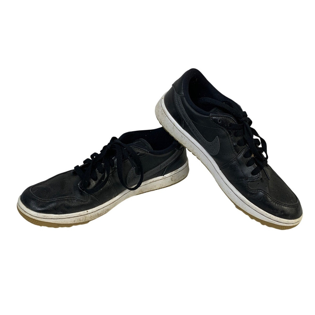 Nike Air Jordan Mens Size 9.5 Black Sneakers Lace Up Low Top Golf Shoes