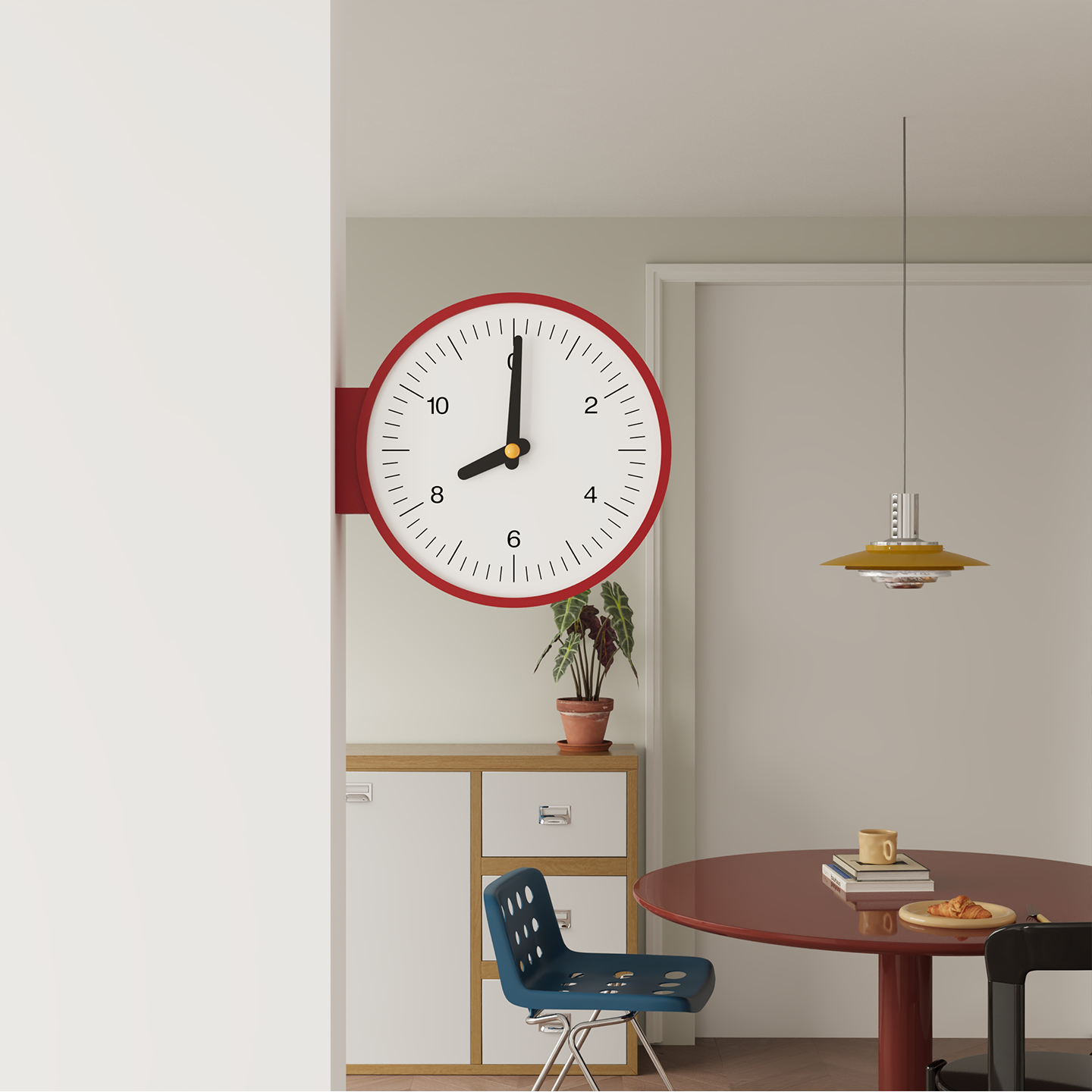 Minimalism Double-Sided Clock-5