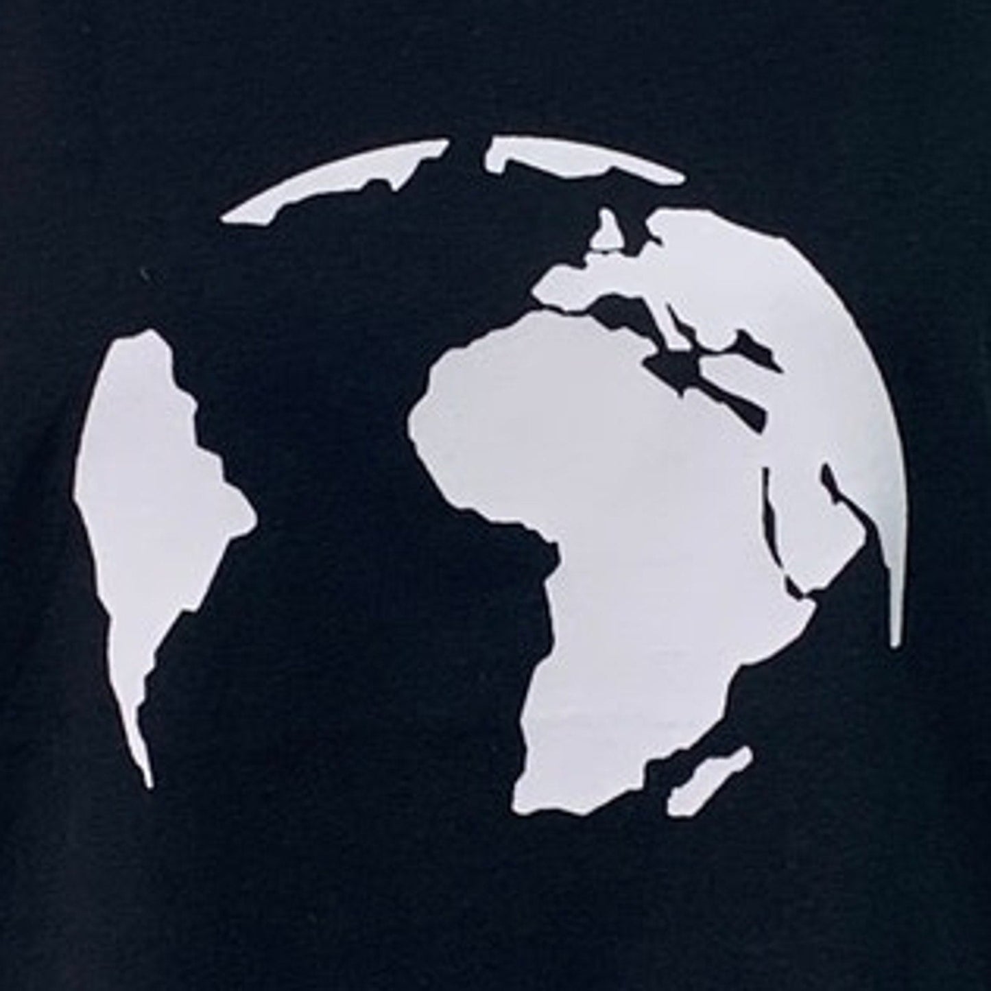 New Handprinted Womens Small Black Save the Planet Earth 100% Cotton Muscle Tee