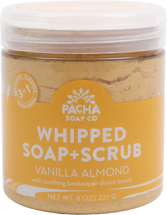 Vanilla Almond Whipped Soap Scrub  ( 1 X 8 OZ   )