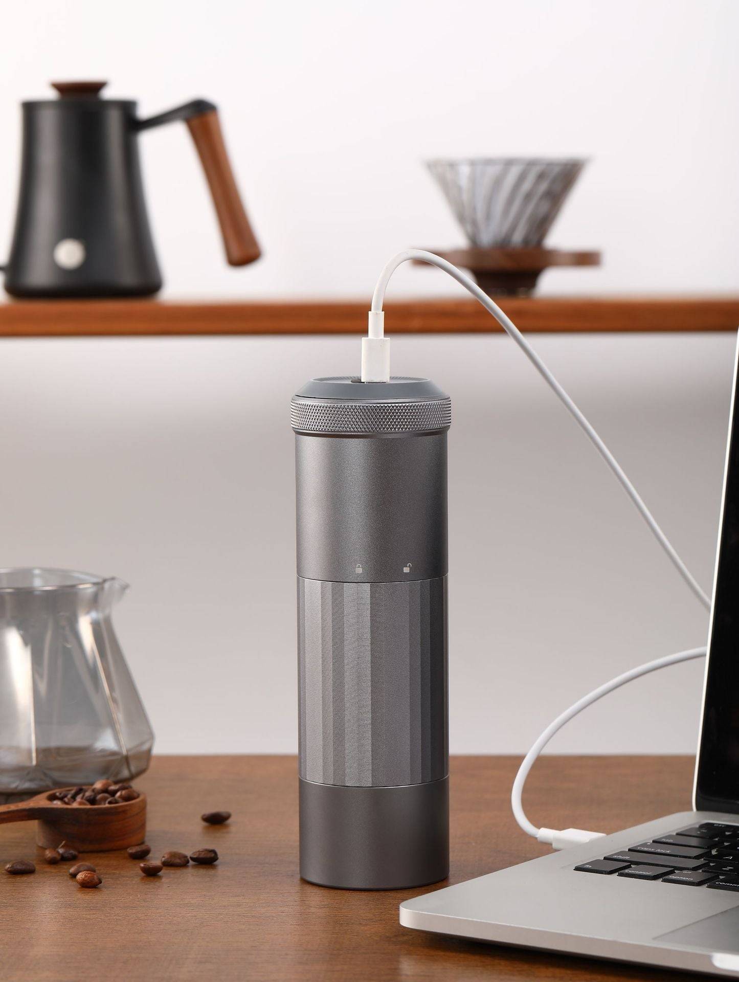 Portable Electric Coffee Grinder – USB Rechargeable & Wireless-4