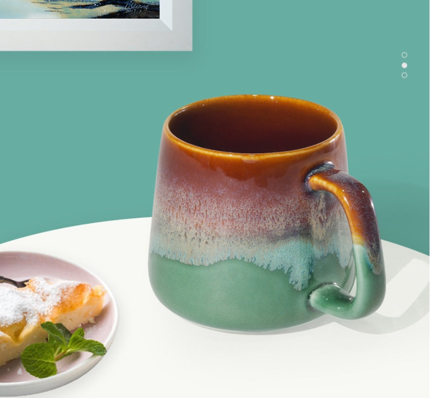 Kiln Glazed Raw Ore Ceramic Mug Creative