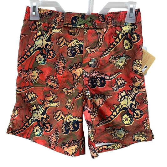 NWT New Disney Cars on the Road Boys 5/6 Lined UPF 50+ Swim Swimming Trunks