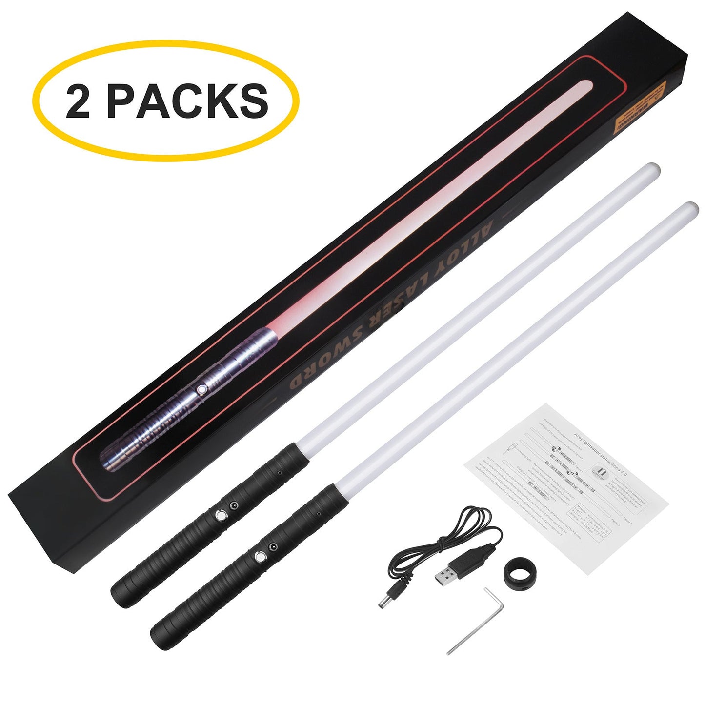 Rechargeable RGB Sound And Light Flash Sword