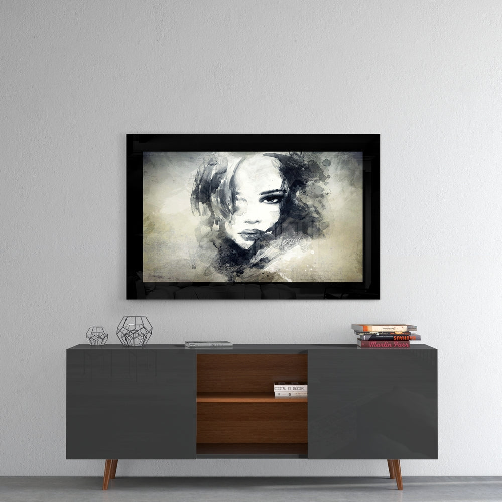 Woman Glass Wall Art