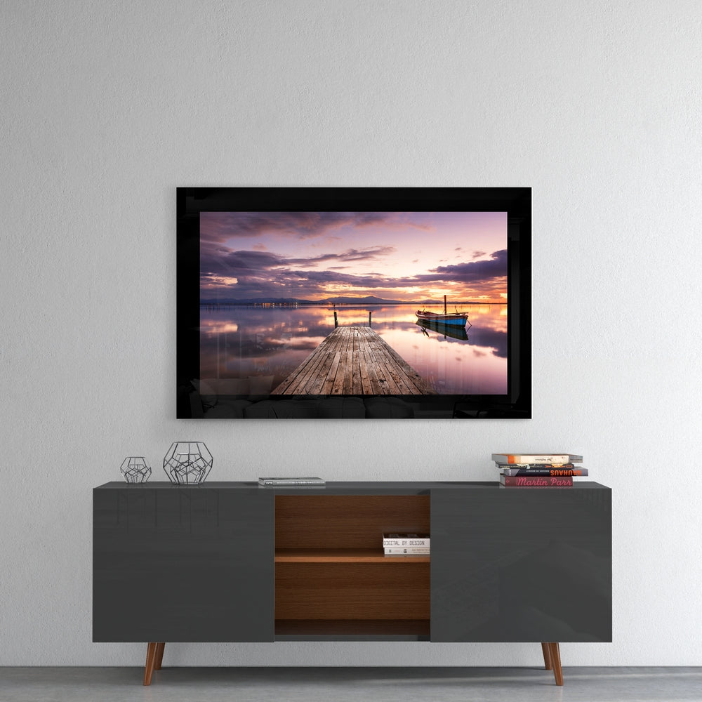 Sunset Glass Wall Art