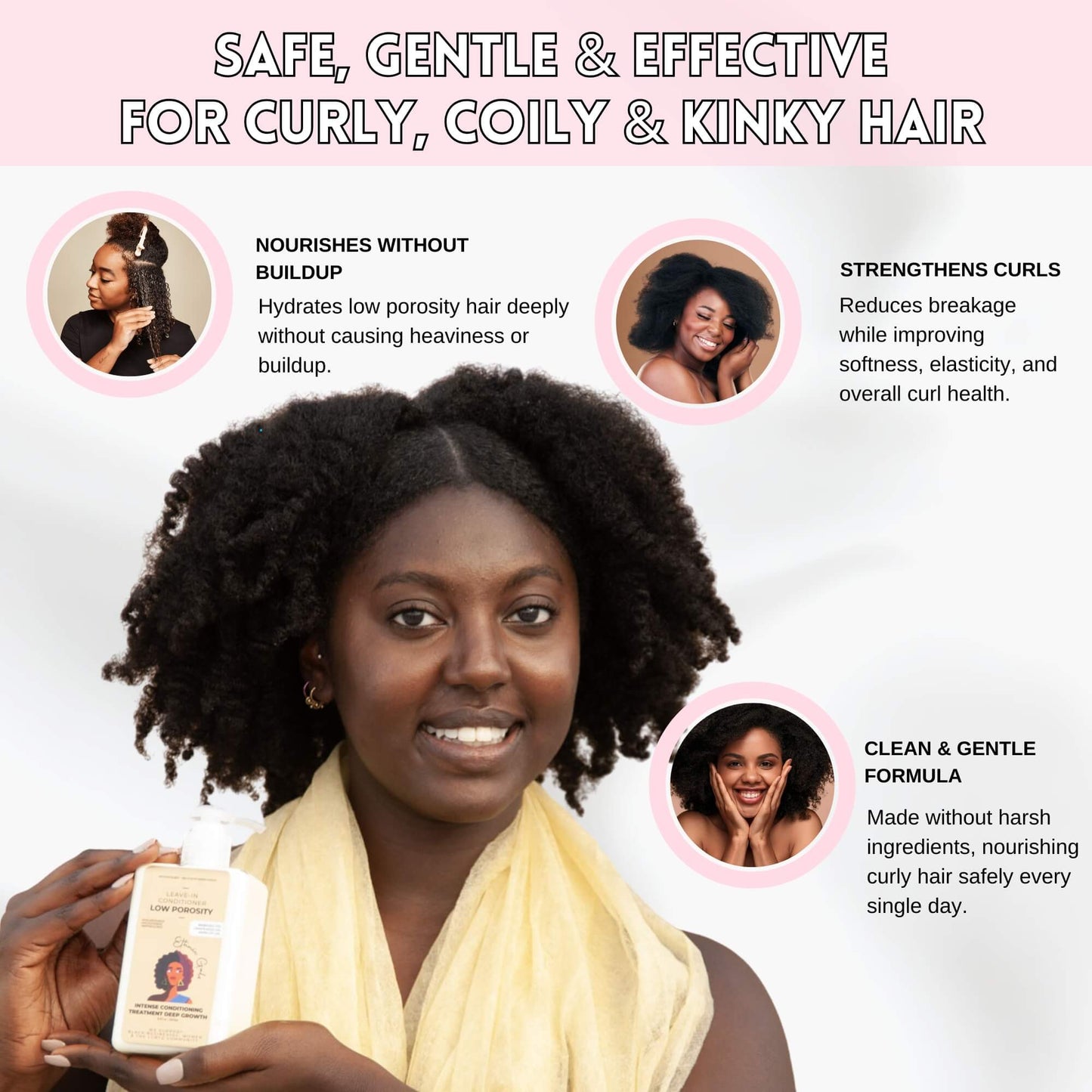 Low Porosity Deep Moisture Leave-In Conditioner