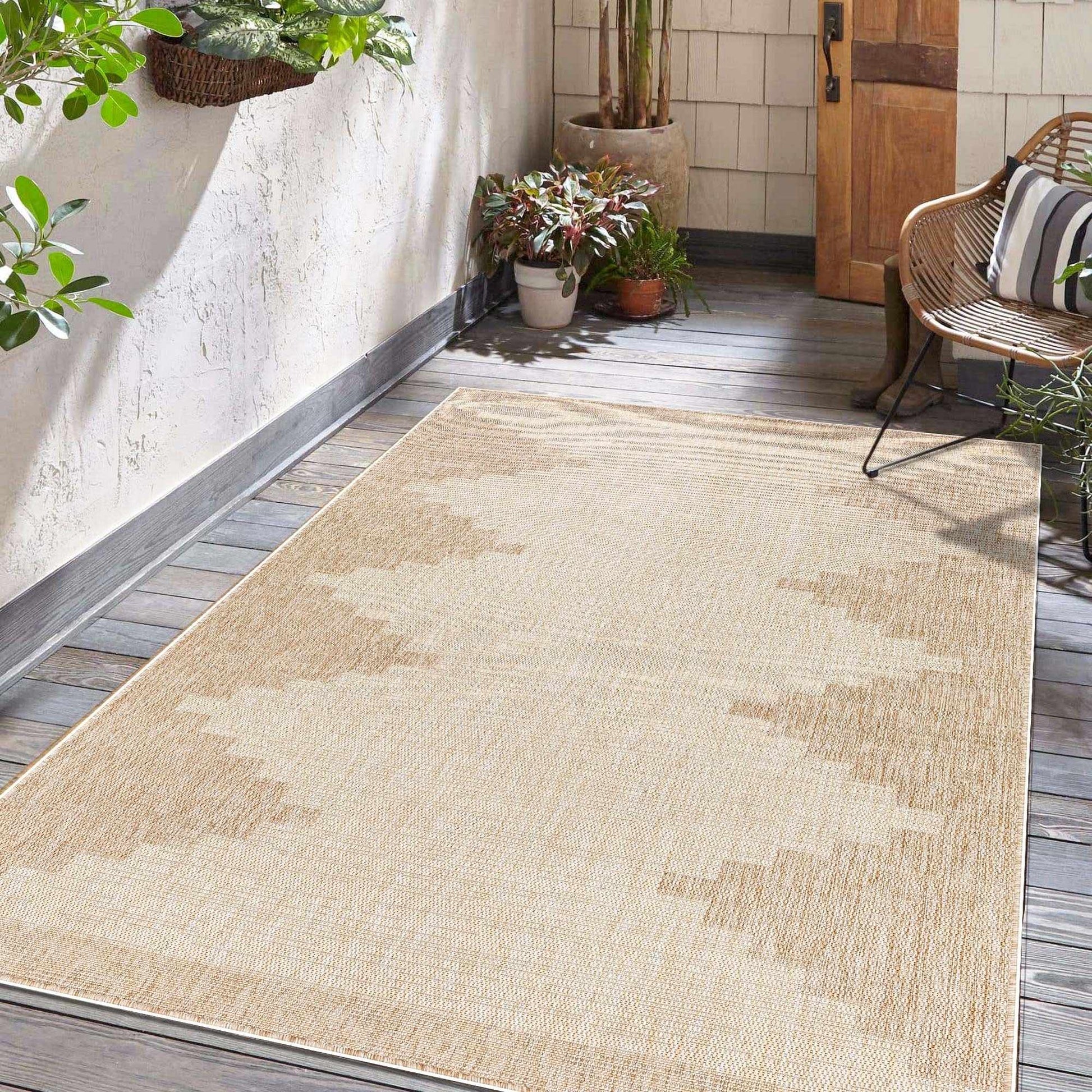 Djugun Beige Indoor & Outdoor Rug-1