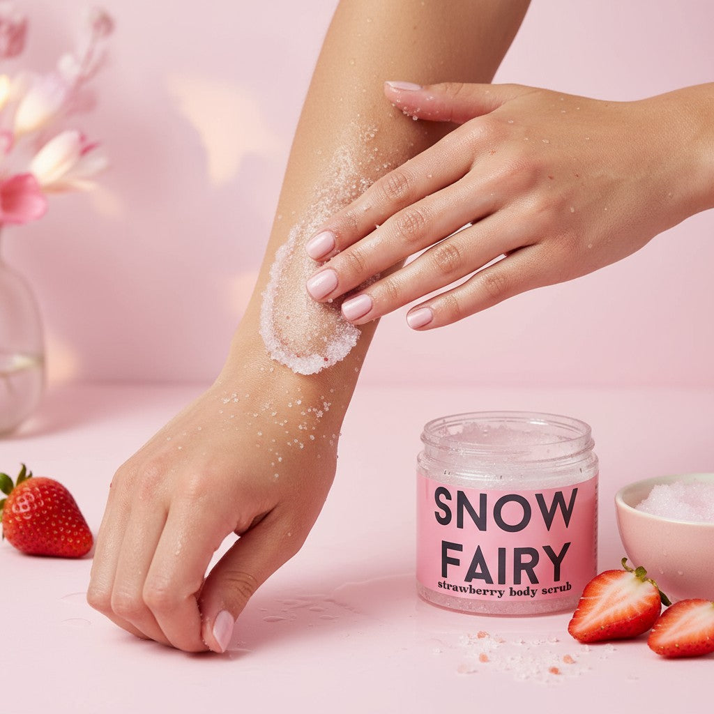 Snow Fairy Strawberry Exfoliate Body Scrub-0