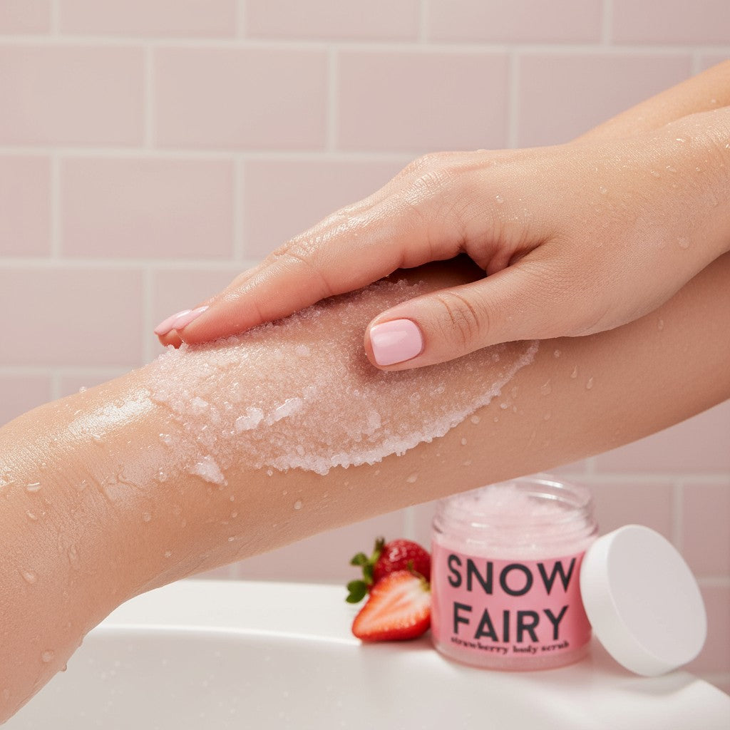Snow Fairy Strawberry Exfoliate Body Scrub-2