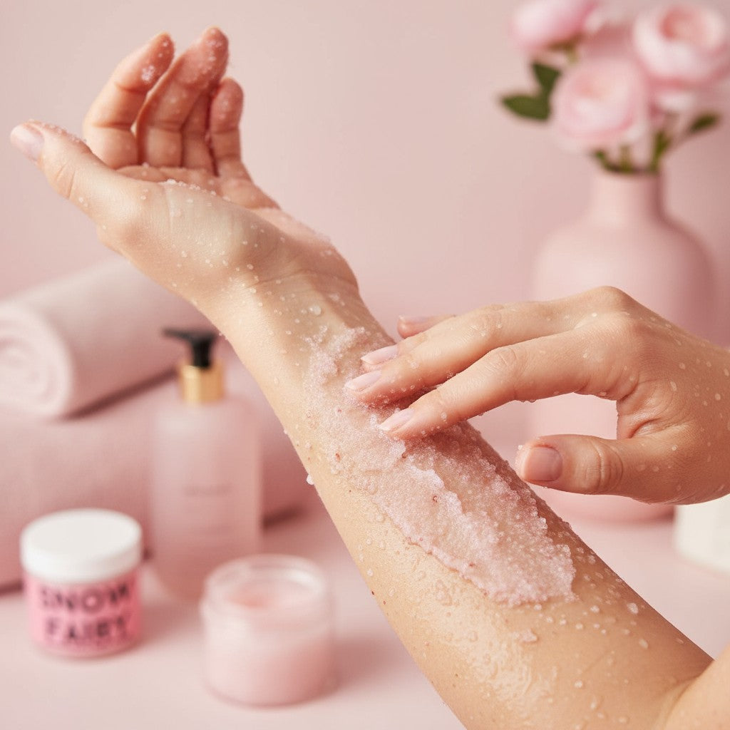 Snow Fairy Strawberry Exfoliate Body Scrub-3