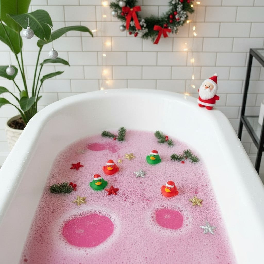 Marry Christmas Watermelon Vanilla Bath Bomb-1