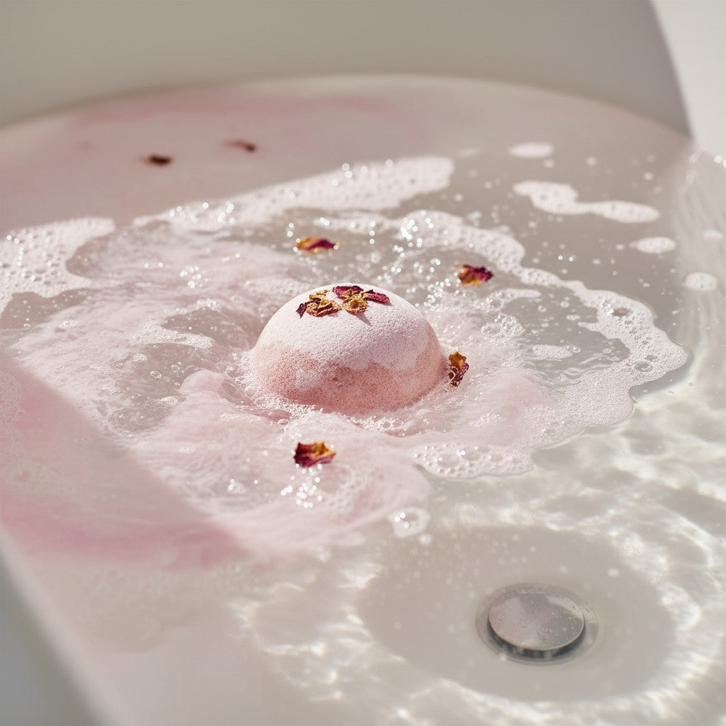 Botanic Garden Wild Rose Bath Bomb-1