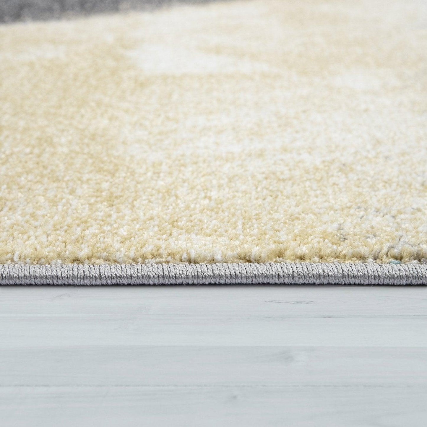 Designer Rug For Living Room, Pastel Colours, Colour Gradients, Abstract In Yellow-3