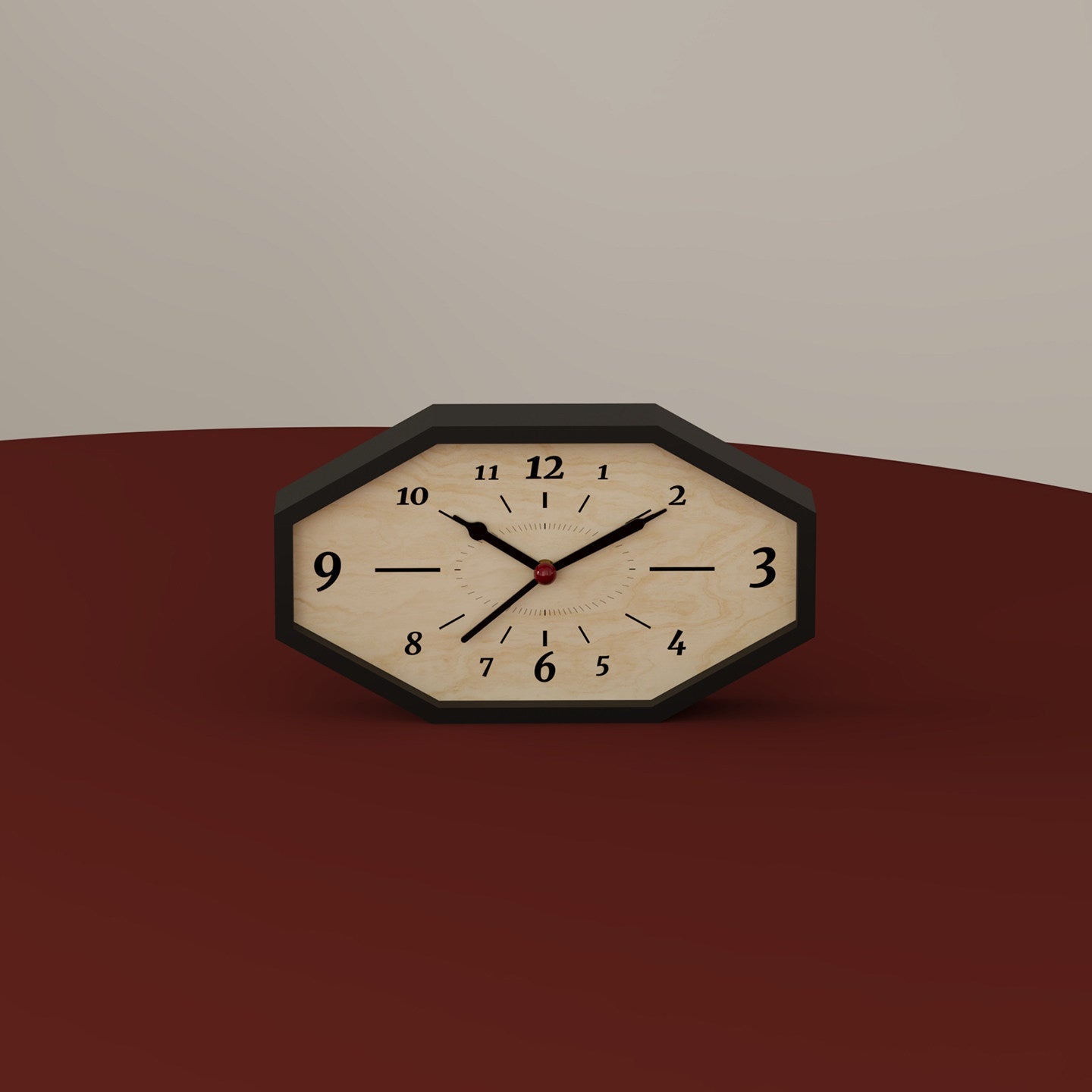 Octagon Dual-Sided Clock-6