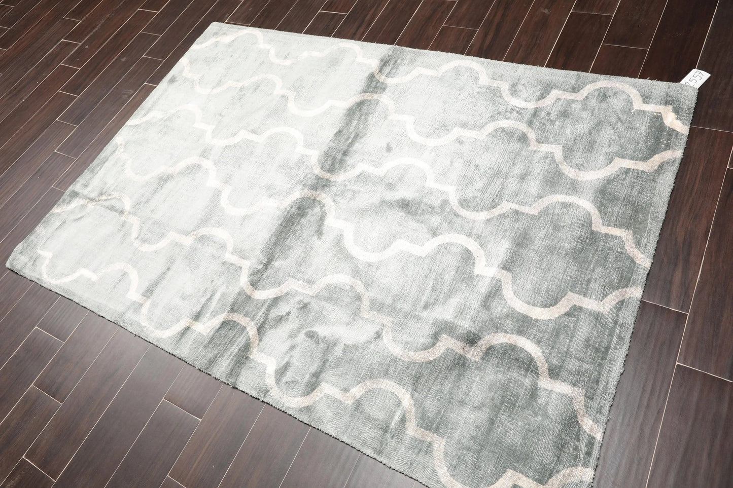 4' 6''x6' 6'' Oriental Area Rug Hand Tufted Viscose 100% Contemporary-0