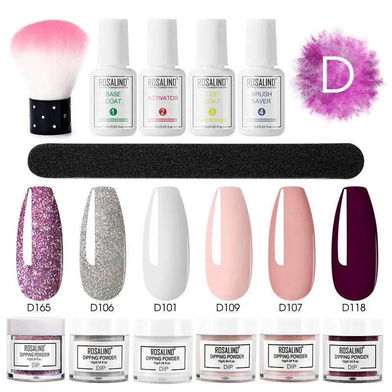 Dipping Powder Nail Beauty Set with Brush