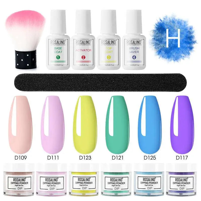 Dipping Powder Nail Beauty Set with Brush