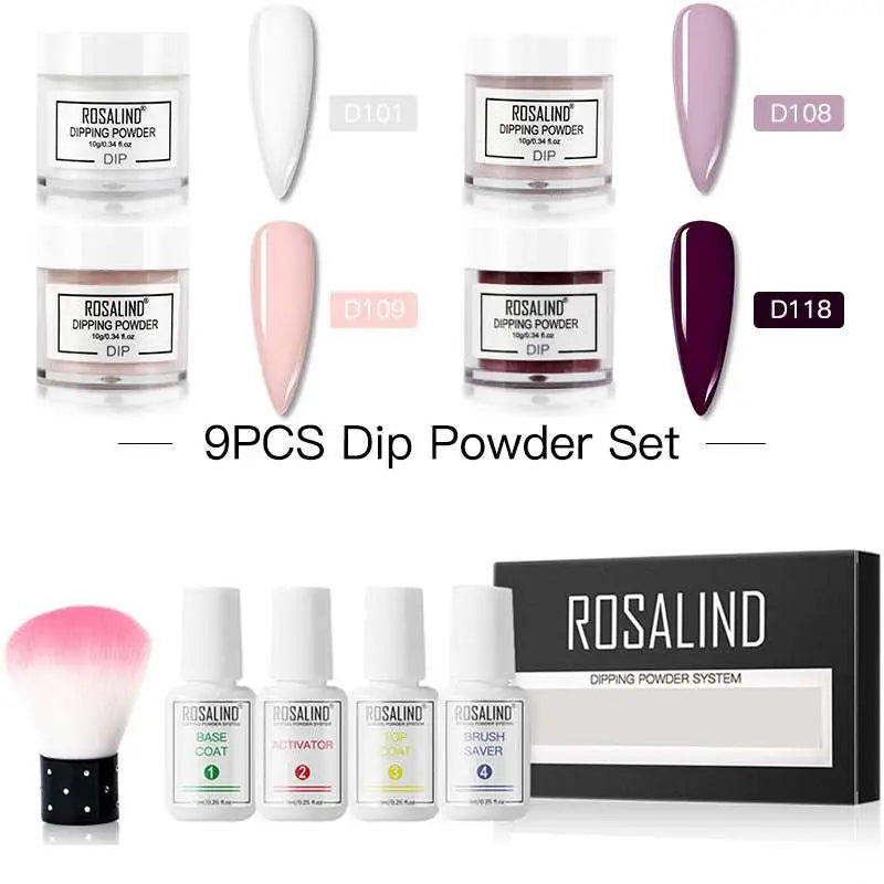 Dipping Powder Nail Beauty Set with Brush