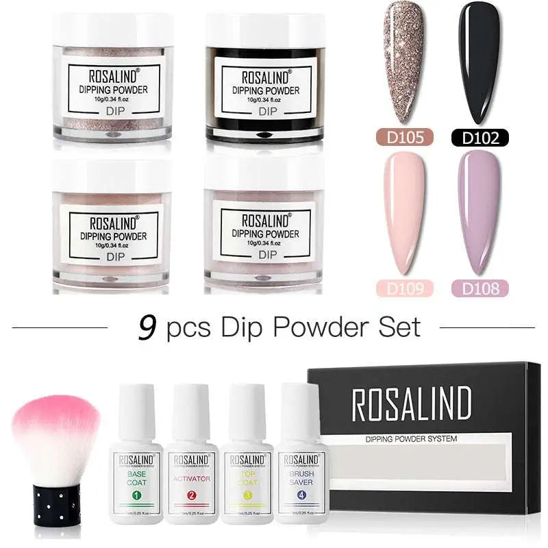 Dipping Powder Nail Beauty Set with Brush