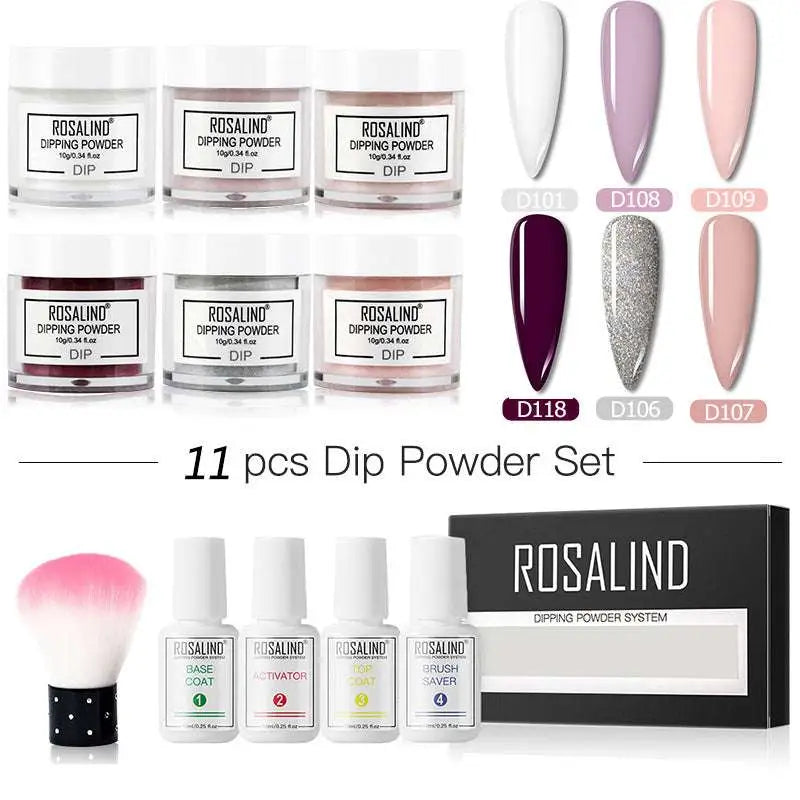 Dipping Powder Nail Beauty Set with Brush