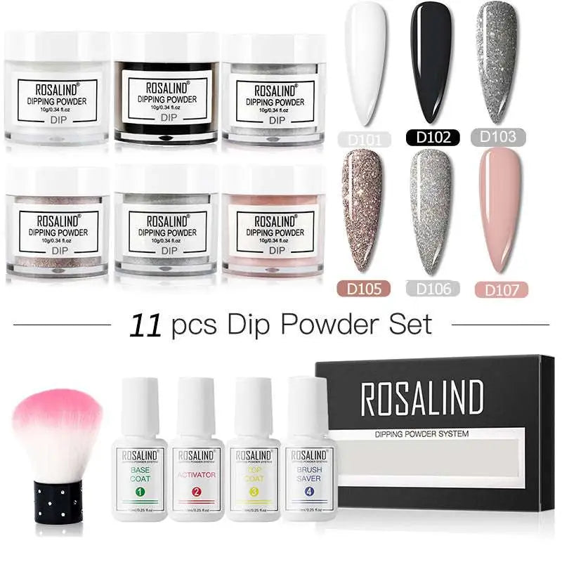 Dipping Powder Nail Beauty Set with Brush