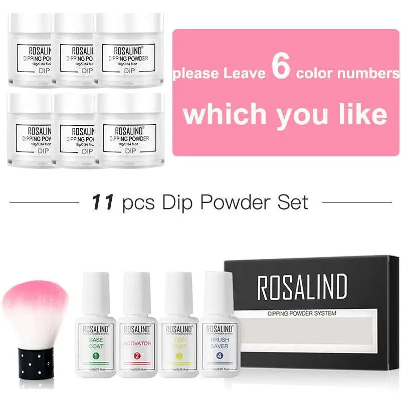 Dipping Powder Nail Beauty Set with Brush