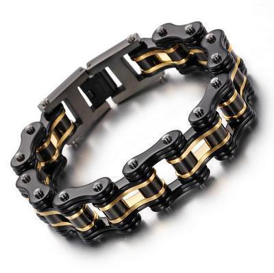 Diverse color motorcycle chain-style bracelet