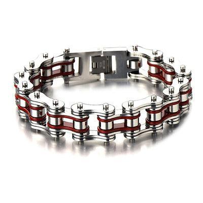 Diverse color motorcycle chain-style bracelet